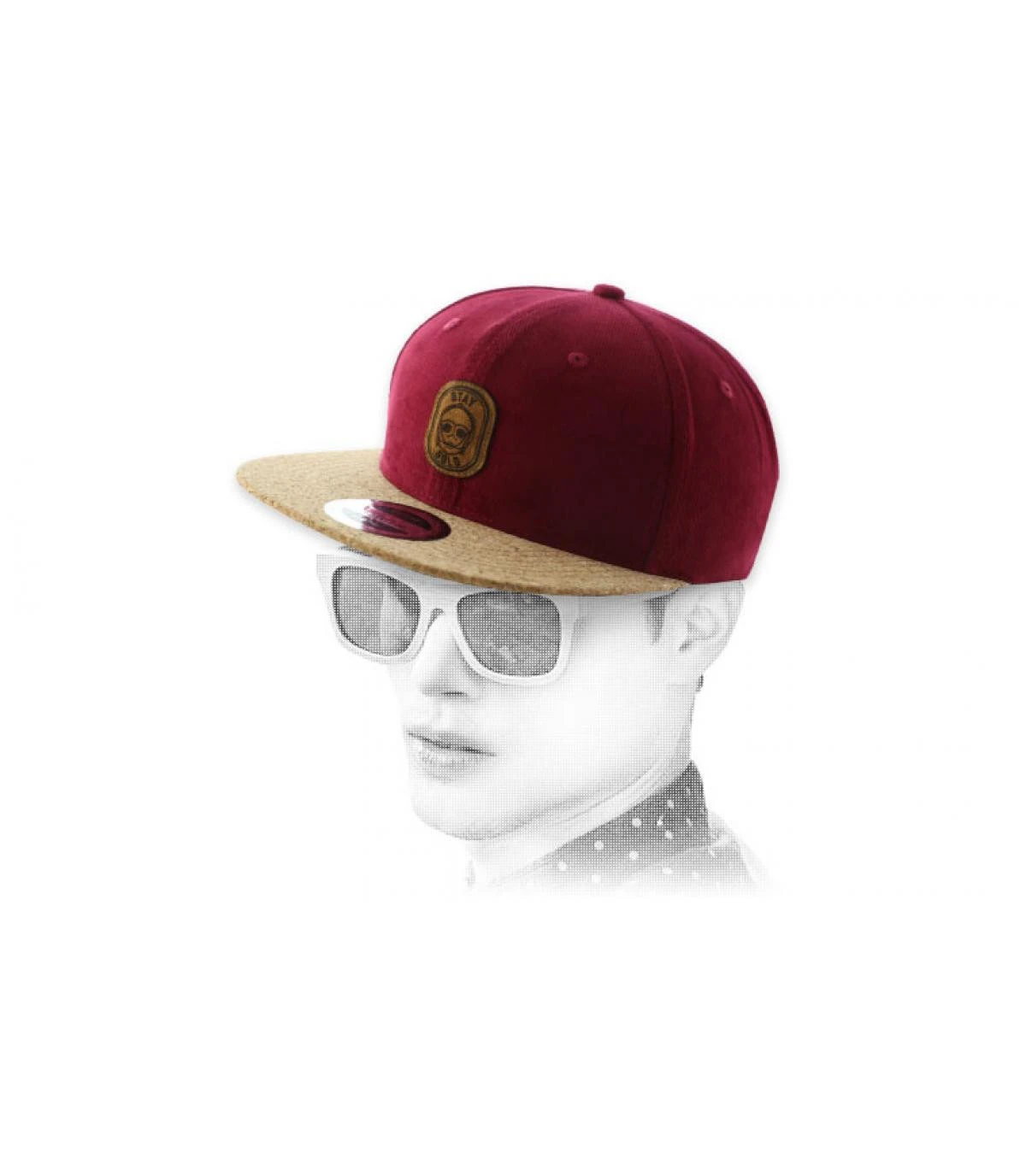 Snapback Stay Gold Burgundy Cork 1 Snapback Stay Gold Burgundy Cork