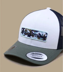 Columbia Trucker Camo Patch White Dark Montain Stone Green -Chapeau Soldes Boutique trucker camo patch white dark montain stone green 2
