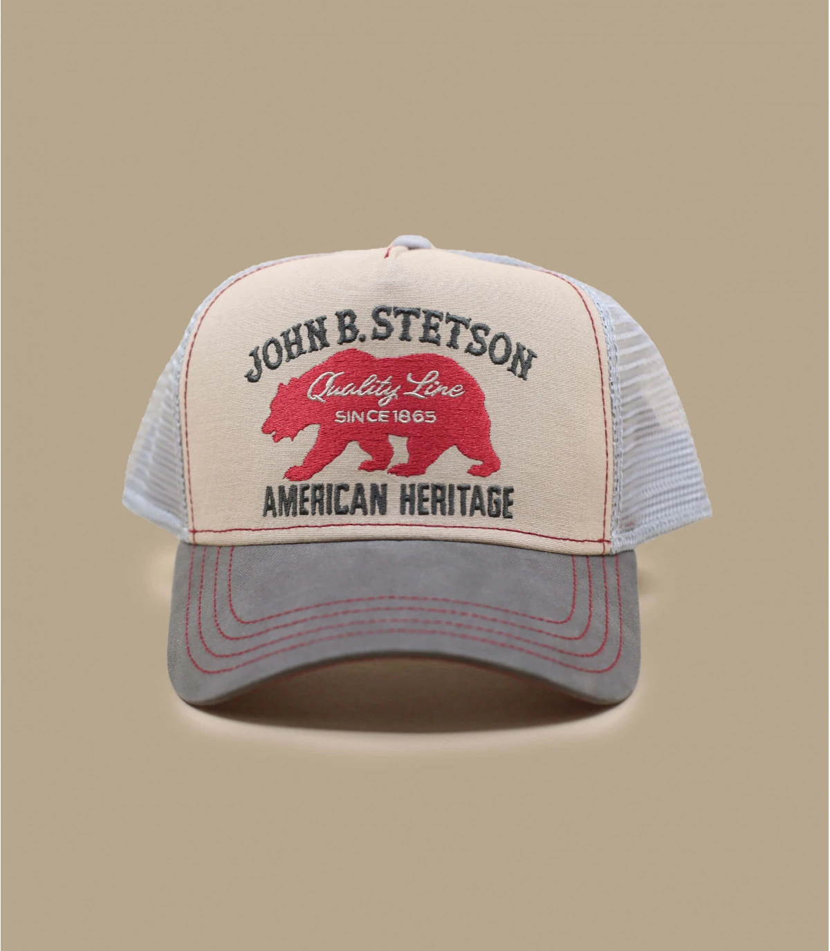 Stetson Trucker Cap Bear Beige 1 Stetson Trucker Cap Bear Beige