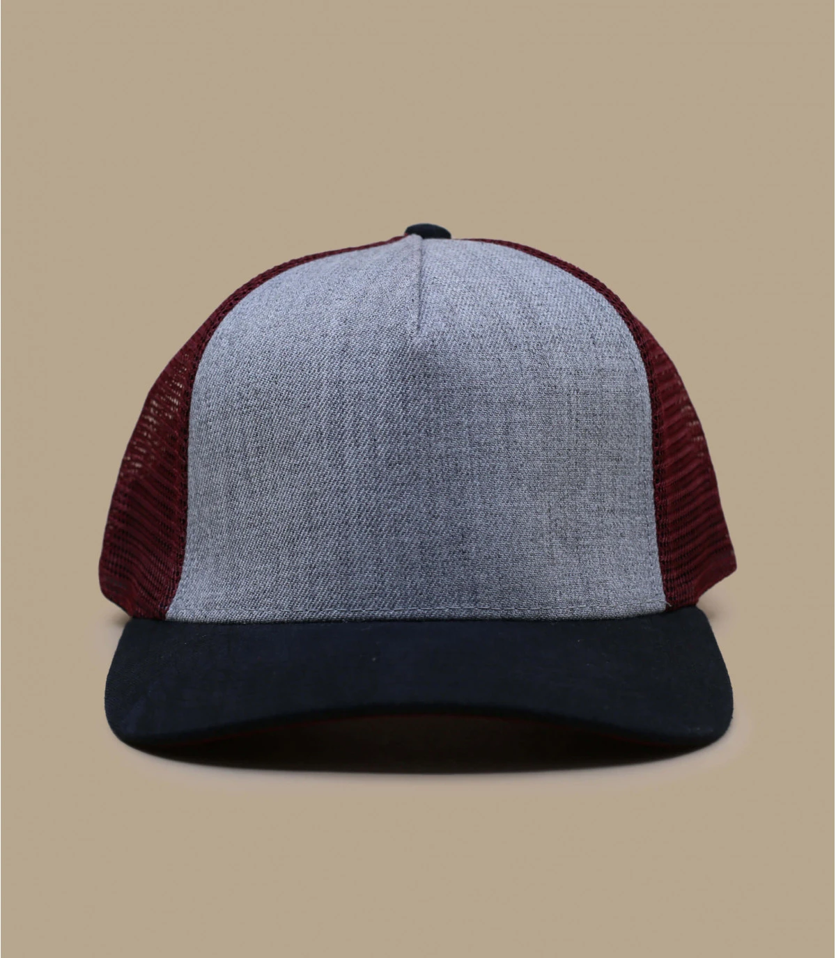 Trucker Heather Grey Black Burgundy 2 Trucker Heather Grey Black Burgundy – Image 2
