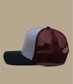 Trucker Heather Grey Black Burgundy 7 Trucker Heather Grey Black Burgundy -Chapeau Soldes Boutique trucker heather grey black burgundy 2