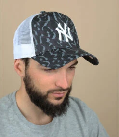 NEW ERA Trucker Seasonal Camo NY Gray