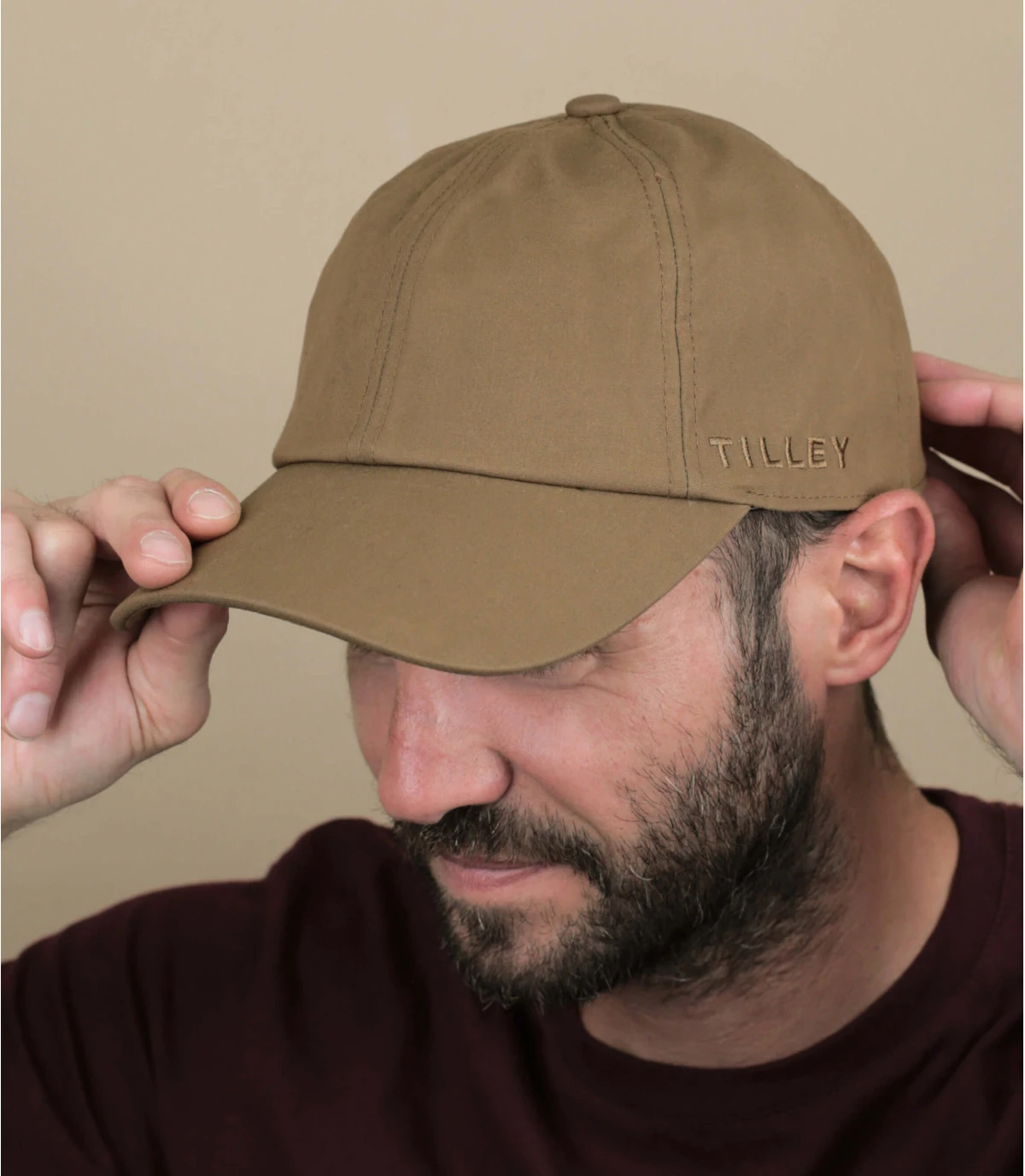 Tilley Waxed Millerain Baseball Cap British Tan 1 Tilley Waxed Millerain Baseball Cap British Tan