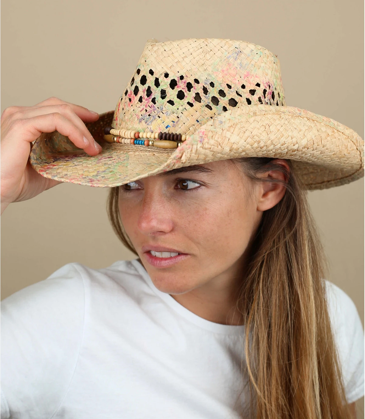 Stetson Western Raffia Natural 1 Stetson Western Raffia Natural