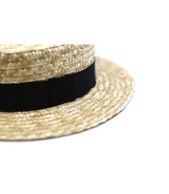Yannis Noir -Chapeau Soldes Boutique yannis noircanotier20paille20galon