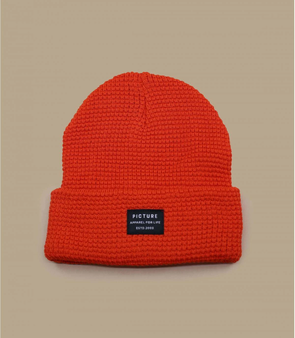 Picture York Beanie Orange 2 Picture York Beanie Orange – Image 2