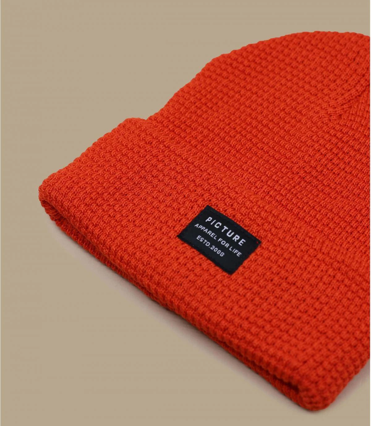 Picture York Beanie Orange 3 Picture York Beanie Orange – Image 3